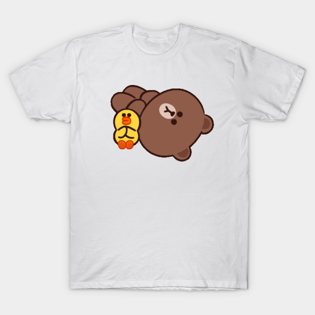 Line Friends Brown And Sally - Line Friends - T-Shirt | TeePublic